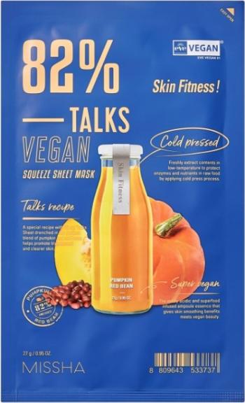 Missha Mască vegană Talks Vegan Squeeze Skin Fitness (Sheet Mask) 27 g