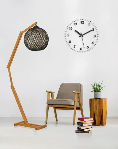 Lampa de masa, Opviq, 390FLH1769, Ecru / Maro / Negru