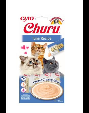 INABA Churu Cat Recompense pentru pisici, piure cu ton 56 g