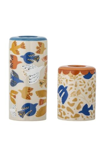 Bloomingville dekoratív gyertyatartó Anniversary 5 x 75 x 10,5 cm 2 db barna