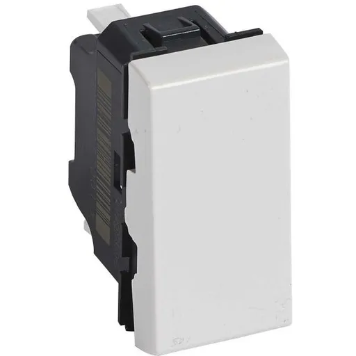 Buton cu revenire Legrand Mosaic 078714, 1P, 1M, 6A, culoare alba, antimicrobian / 078714L