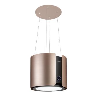 Klarstein Skyfall, hota insula, Ø 45 cm, recirculare, 402 m³ / h, LED, auriu