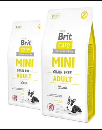 BRIT Care Grain Free Mini Adult Lamb Hrana uscata pentru caini adulti de talie mica si foarte mica, cu mie 14 kg (2 x 7 kg)