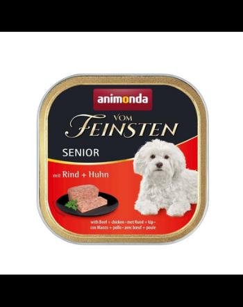 ANIMONDA Vom Feinsten Senior with Beef&amp;Chicken 150 g vita si pui pentru caini seniori, pate