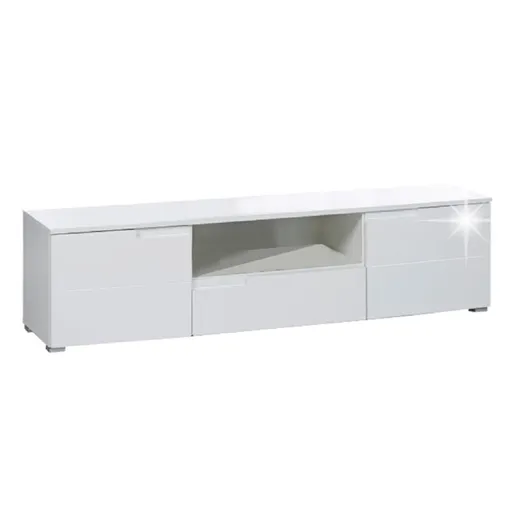 Măsuță TV SPICE, alb lucios