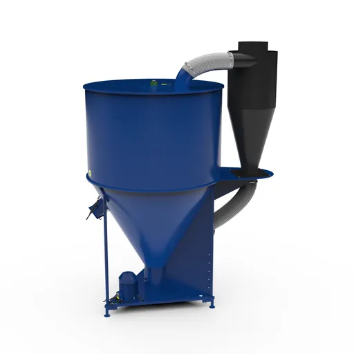 Amestecator furaje cu ciclon, KS-1000, 3 Kw, 230v, sau 2.2 Kw, 380v, capacitate 1000 Kg, TMC Ucraina