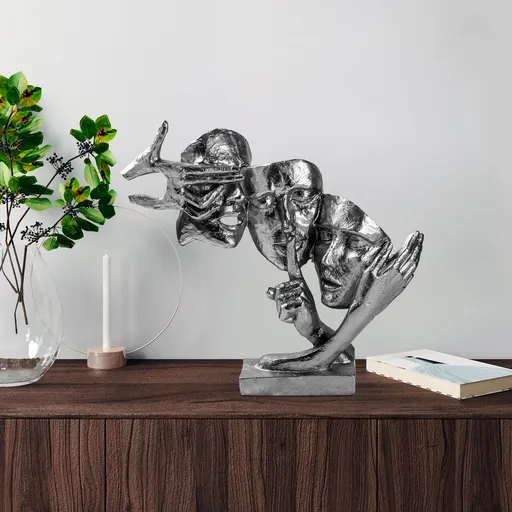 Decoratiune, Yak-034-B, Poliester, Argintiu