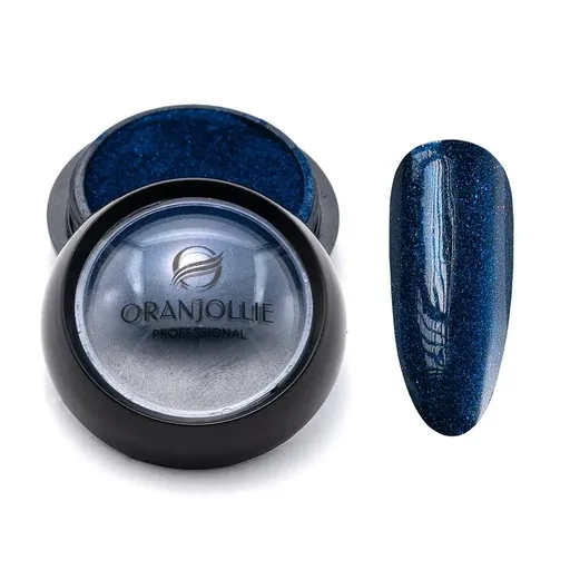 Pigment Unghii Holografic  Albastru Inchis - L146E - Oranjollie