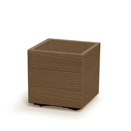Ghiveci MADERA SQUARE ECO WOOD 28,8 cm , maro, maro, S