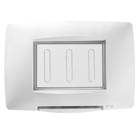 Rama de etansare 3 module IP55 Gewiss Chorus GW16703TB, alb