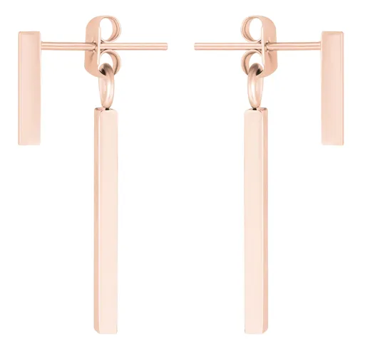 Troli Cercei din oțel placat cu aur roz Cartofi prăjiți