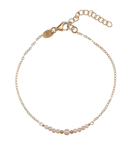 Alisia Brățară elegantă, placată cu aur, cu perle sintetice AL5163.01.000