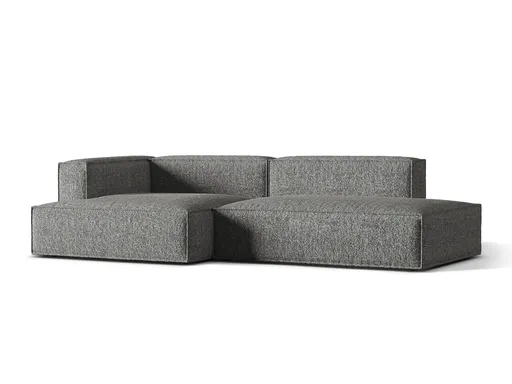 Coltar modular stanga 4 locuri, Nuria-260, Micadoni Home, 312x147x72 cm, tesatura boucle, grafit