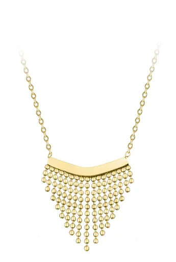 Troli Colier modern din oțel cu ornamentChains Rose Gold