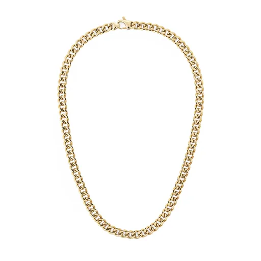 Daniel Wellington Colier distinctiv placat cu aur pentru bărbați Ellipse Cuban Chain DW00401668