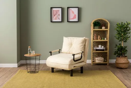 Fotoliu extensibil, Atelier del Sofa, 859FTN2345, Crem