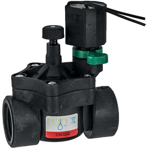 Electrovalva Rn150 Home Pentru Sisteme De Irigare, Dimensiune 1" ,presiune 1-12 Bari,tensiune 24V,Conexiune Filet Interior,negru