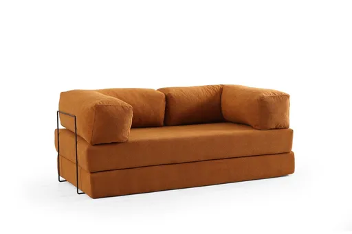 Canapea extensibila 2 locuri, Atelier del Sofa, 560ARE4163, Portocaliu