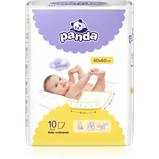 Bella Baby Happy Panda Baby Underpads suport pentru schimbat scutecele de unică folosință 60x60cm 10 buc