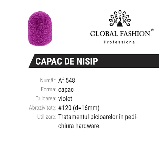 Smirghel Freza Electrica 16 x 25 mm - 120 1 buc, Lilac