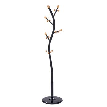 Suport de haine din metal Sadik, negru, 175 cm, negru