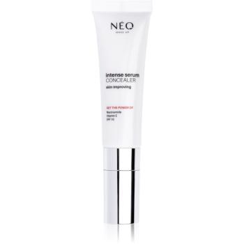 NEO MAKE UP Intense Serum Concealer anticearcan pentru ochi pentru luminozitate si hidratare culoare 01 Porcelain 5 ml