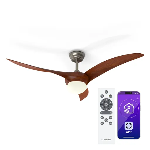 Klarstein Ventilator de tavan Monteverde cu lumină reglabile