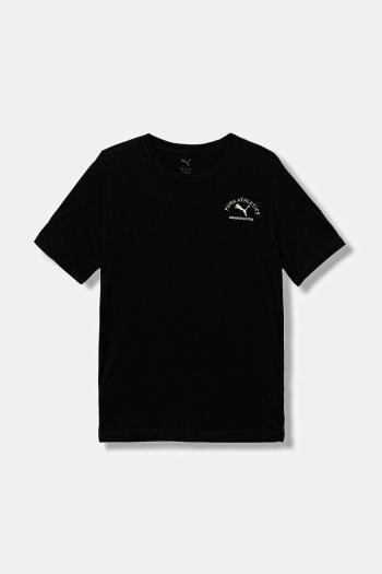 Detské bavlnené tričko Puma PUMA CLASS Graphic Tee B čierna farba, s potlačou, 688850