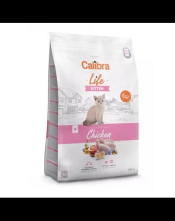 CALIBRA Cat Life Kitten Chicken 1,5 kg hrana superpremium pentru pui de pisica, pisici gestante/care alapteaza