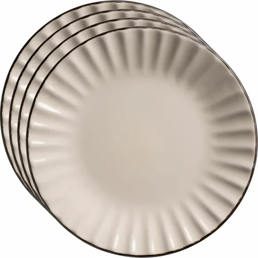 Mäser Set of 4 saucers OSITA – 15.5 cm, cream