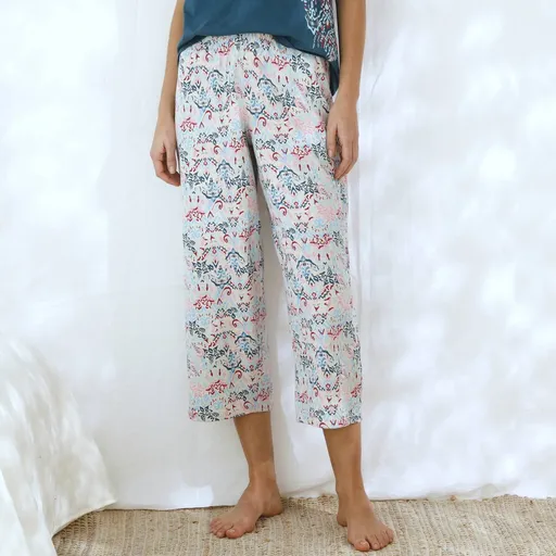 Pantaloni de pijama 7/8 cu imprimeu Ikat