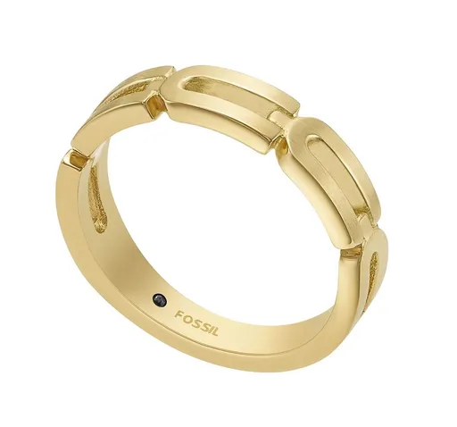 Fossil Inel elegant placat cu aur Heritage JF04694710 57 mm