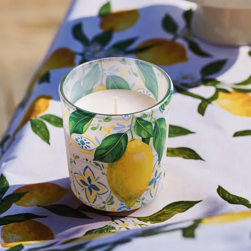 Lumânare în sticlă Lămâie