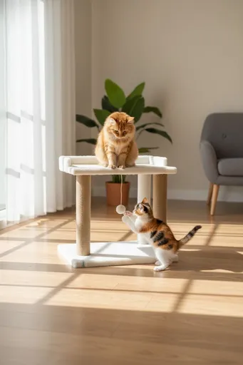 Pat pentru pisici, Paws & Whiskers, Liza, 100% WELSOFT FABRIC, Alb