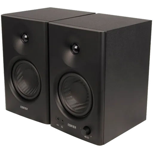 Difuzoare Edifier MR4 BL, 42 W RMS, RCA, AUX, TRS, drivere de frecvență înaltă și joasă de 1"/4", 2 moduri, negru