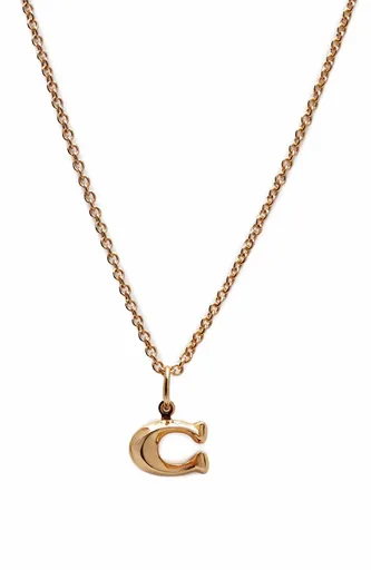 Coach Colier stilat placat cu aur pentru femei 37335949GLD710