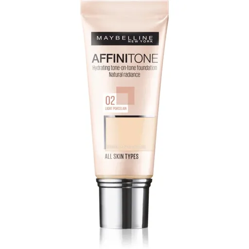 MAYBELLINE NEW YORK Affinitone make up hidratant culoare 02 Light Porcelain 30 ml