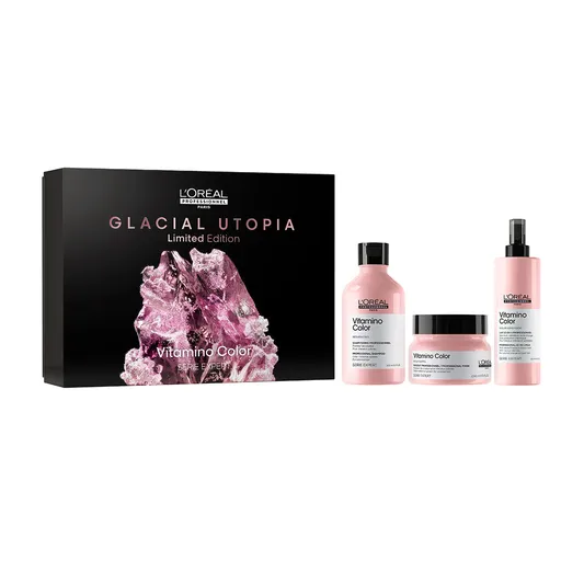 Set De Ingrijire Pentru Mentinerea Culorii A Parului Vopsit L’Oreal Professionnel Serie Expert Vitamino Color, Sampon 3