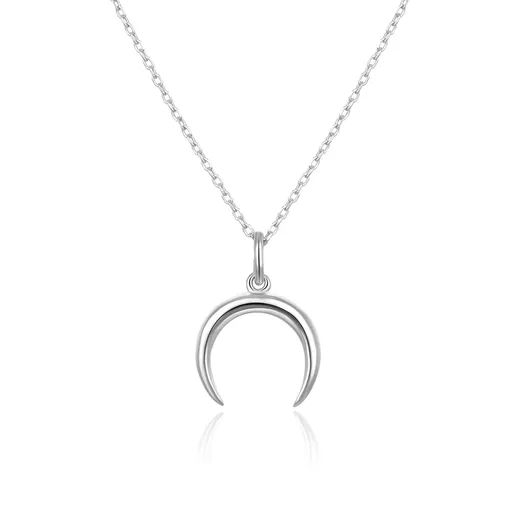 Beneto Colier fin din argint cu semilună AGS650 / 47 (lanț, pandantiv)