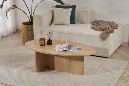 Masuta de cafea, Hanah Home, Orba, 120x40x65 cm, PAL, Stejar