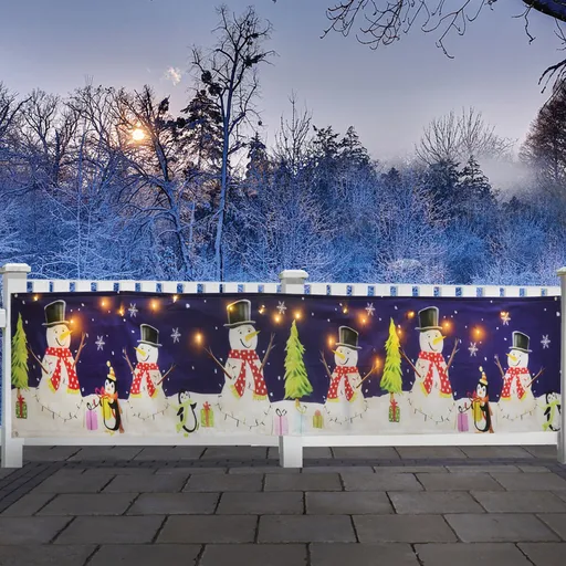 LED balcon intimitate ecran om de zăpadă