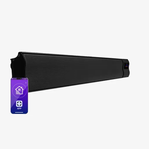 Blumfeldt Cosmic Beam Smart 24, încălzitor cu infraroșu, 2400 W, WiFi, control prin aplicație, negru