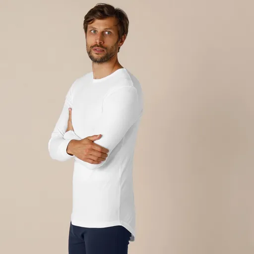 Set de 2 tricouri Thermoperle cu gât rotund și mâneci lungi, extrem de calde