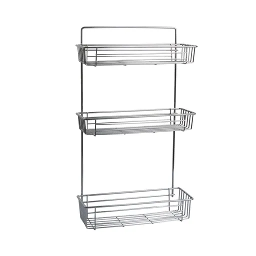 Raftieră pentru baie cu 3 niveluri, 28 X 14,5 x 55 cm