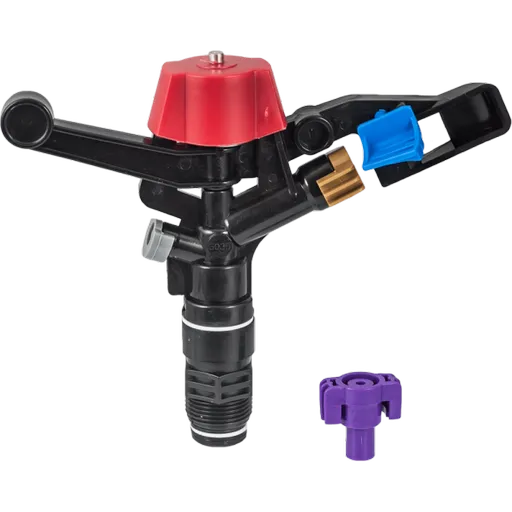 Aspersor Cu Impact Din Plastic, Cu Fe 360°, 3/4" , Presiune 3-5 Bari, Debit Maxim 1,24-1,95 M3/h, Suprateran,diametru De Aspersie 27,2-29,2M