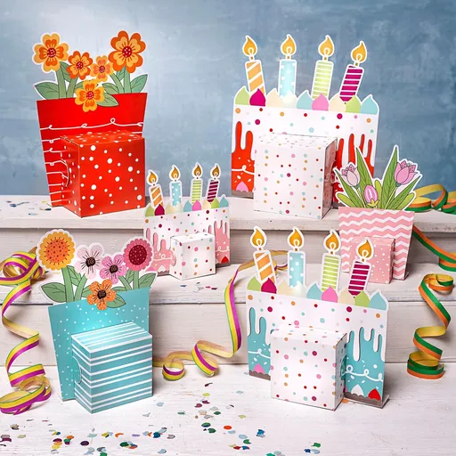 Cutii cadou Happy, set de 6 bucăți