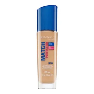 Rimmel London Match Perfection 24HR SPF20 Foundation fond de ten lichid pentru o piele luminoasă și uniformă 300 Sand 30 ml