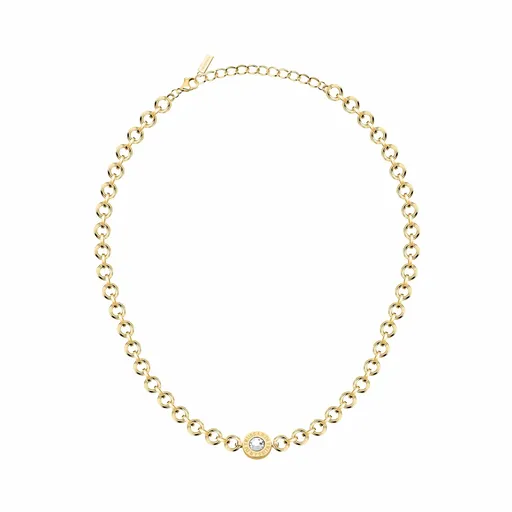 Trussardi Colier la modă placat cu aur T-Logo TJAXC105