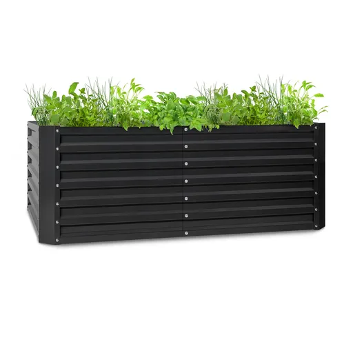 Blumfeldt High Grow Straight, ghiveci ridicat, 200 x 60 x 100 cm, 1200 l, oțel
