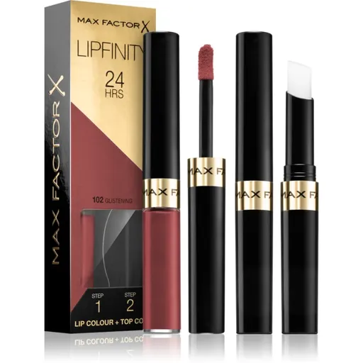 Max Factor Lipfinity Lip Colour ruj cu persistenta indelungata balsam culoare 102 Glistening 4.2 g